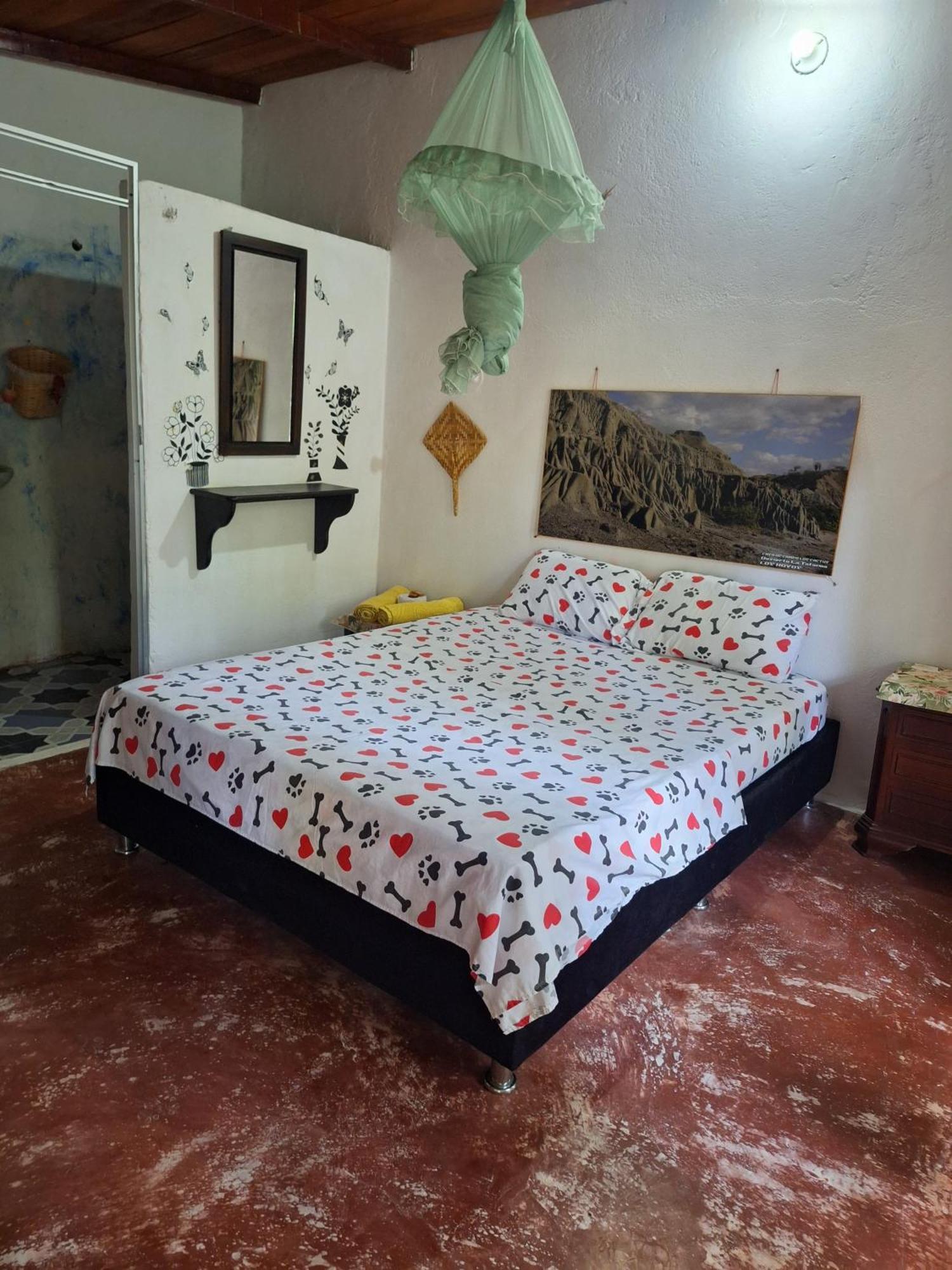 Alojamiento Casa De Campo Los Cactus Villavieja Bagian luar foto